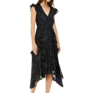 INC Ruffled Button-Front Midi Dress